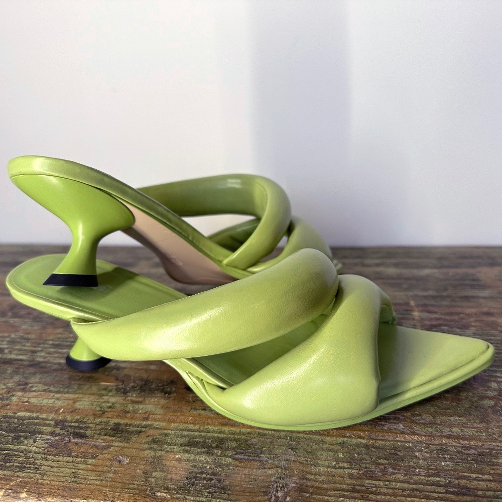 JW PEI • 90s BRAT LIME GREEN funky Sara kitten heels 38